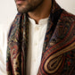 Men Silk Blend Solid Kurta Set with Paisley Printed Dupatta ( 65KP DM-N2 5586White ) [FF] [WAISTCOAT]