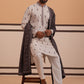 Paisley Print Kurta Pyjama Set with Contrast Dupatta ( 65KP D 5374 D 5374Cream ) [FF] [1-3]