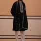 Silk Blend Kurta Set with Matching Embroidered Dupatta (65KP D 5375 Black ) [FF] [A-1-4]