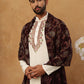 Traditional Silk Blend Kurta Pyjama & Dupatta Set (65KP D 5433 White )