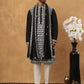 Silk Blend Embroidered Kurta Pyjama Dupatta Set (65KP D 5438 Black ) [FF] [P-14]