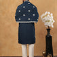 Silk Blend Embroidered Kurta Pyjama Dupatta Set (65KP D 5438 Peacock ) [FF] [P-14]