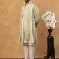 Silk Blend Embroidered Kurta Pyjama Dupatta Set (65KP D 5438 Pista ) [FF] [P-14]