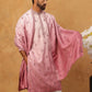 Embroidered Silk Blend Kurta Set with Dupatta (65KP D 5439 Pink ) [FF] [Q-7]