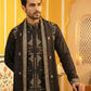 Men’s Embroidered Kurta Pyjama with Dupatta Set ( 65KP P D 5540Black )