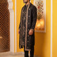 Men’s Embroidered Kurta Pyjama with Dupatta Set ( 65KP P D 5540Black )