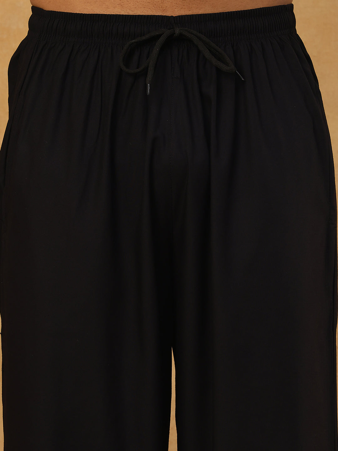 Japanese Fabric Embroidered Kurta Pyjama ( 65KP PJ11B 5453Black )