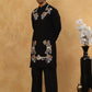 Japanese Imported Fabric Embroidered Kurta Set ( 65KP PJ11B 5499Black )