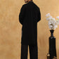 Japanese Imported Embroidered Kurta Set ( 65KP PJ11B 5502Black )
