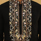Embroidered Cotton Blend Kurta Pyjama & Dupatta Set ( 65KP PJ11B D 5513Black )