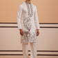 Men Ethnic Embroidered Kurta Set (65KP PJ11W 5342 White )