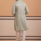 Men's Geometric Embroidered Kurta Set ( 65KP PJ11W 5358 PJ11W 5358Pista )