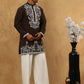 Men Japanese Fabric Embroidered Kurta Set ( 65KP PJ11W 5498Mehndi )