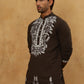 Men Japanese Fabric Embroidered Kurta Set ( 65KP PJ11W 5498Mehndi )