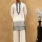 Japanese Imported Embroidered Kurta Set ( 65KP PJ11W 5502White )