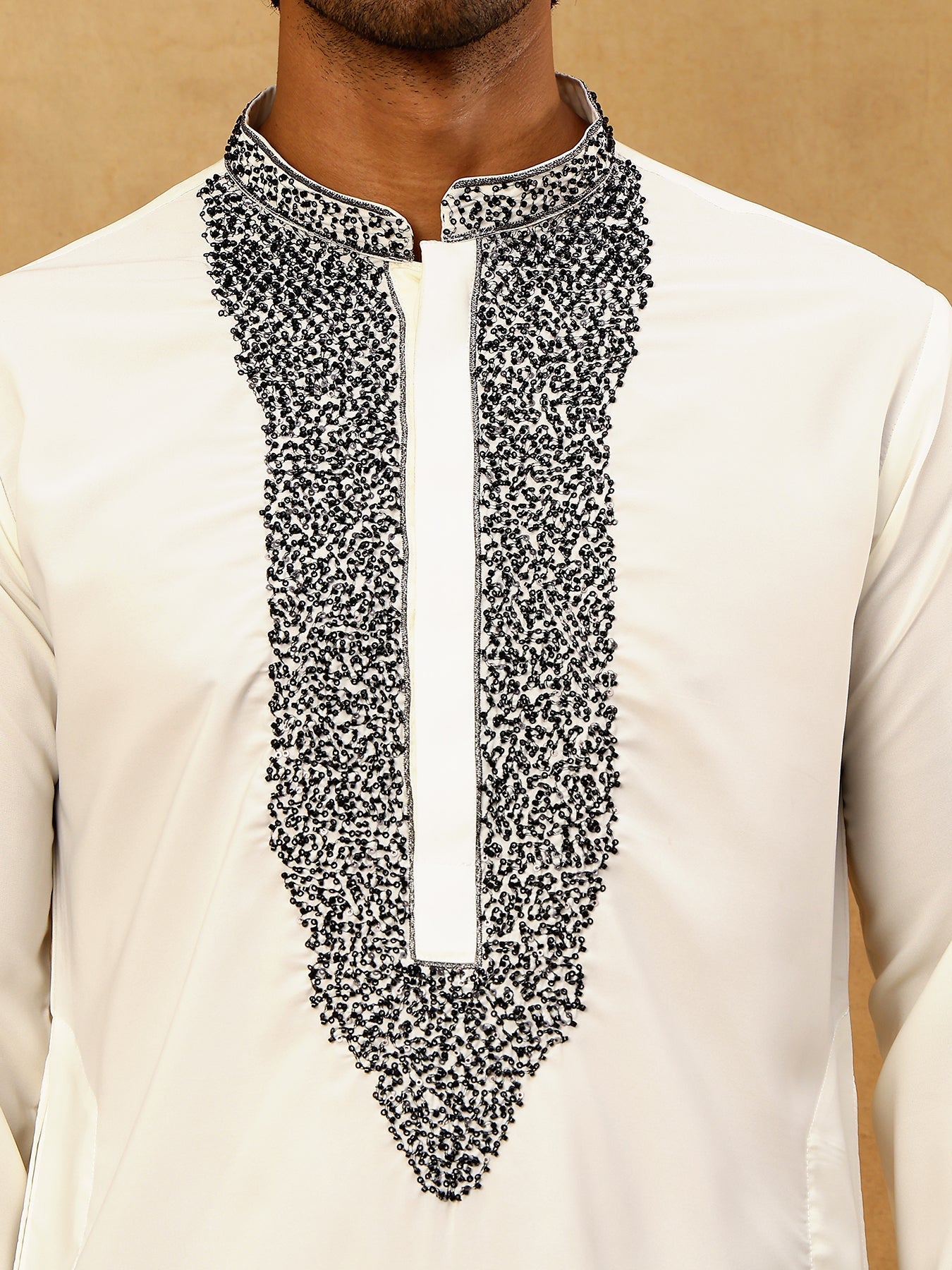 Japanese Imported Embroidered Kurta Set ( 65KP PJ11W 5502White )