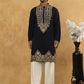 Men’s Japanese Embroidered Kurta Set ( 65KP PJ11W 5512Navy )
