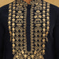 Men’s Japanese Embroidered Kurta Set ( 65KP PJ11W 5512Navy )
