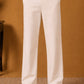 Men's Japanese Fabric Solid Korean Pants ( 65PJ 013White )