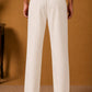 Men's Japanese Fabric Solid Korean Pants ( 65PJ 013White )