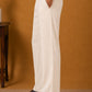 Men's Japanese Fabric Solid Korean Pants ( 65PJ 013White )