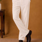 Men's Japanese Fabric Solid Korean Pants ( 65PJ 013White )