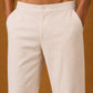 Men's Japanese Fabric Solid Korean Pants ( 65PJ 013White )