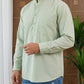 Pista Casual Solid Short Kurta ( ANMSK 5397Pista )