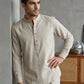 Men’s Solid Pure Cotton Short Kurta ( 65SK 5398Beige ) [FF] [P-16]
