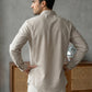 Men’s Solid Pure Cotton Short Kurta ( 65SK 5398Beige ) [FF] [P-16]