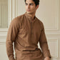 Men’s Solid Pure Cotton Short Kurta ( 65SK 5398Brown ) [FF] [P-16]