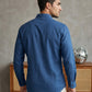 Men’s Solid Pure Cotton Short Kurta ( 65SK 5398Navy ) [FF] [P-16]