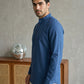 Men’s Solid Pure Cotton Short Kurta ( 65SK 5398Navy ) [FF] [P-16]