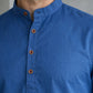 Men’s Solid Pure Cotton Short Kurta ( 65SK 5398Navy ) [FF] [P-16]