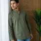 Men’s Solid Pure Cotton Short Kurta ( 65SK 5398Olive ) [FF] [P-16]