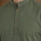 Men’s Solid Pure Cotton Short Kurta ( 65SK 5398Olive ) [FF] [P-16]