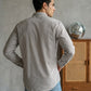 Men’s Beige Striped Short Kurta ( 65SK 5456Beige ) [FF] [O-6]