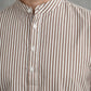 Men’s Beige Striped Short Kurta ( 65SK 5456Beige ) [FF] [O-6]