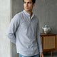 Men’s Blue Striped Short Kurta ( 65SK 5456Blue ) [FF] [O-6]