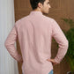 Men’s Coral Striped Short Kurta ( 65SK 5456Coral ) [FF] [O-6]