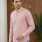 Men’s Coral Striped Short Kurta ( ANMSK 5456Coral )