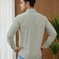 Men’s Green Striped Short Kurta ( 65SK 5456Green ) [FF] [O-6]