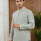 Men’s Green Striped Short Kurta ( 65SK 5456Green ) [FF] [O-6]