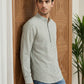 Men’s Green Striped Short Kurta ( ANMSK 5456Green )
