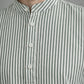 Men’s Green Striped Short Kurta ( 65SK 5456Green ) [FF] [O-6]