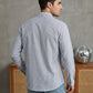 Men’s Blue Striped Short Kurta ( 65SK 5471Blue ) [FF] [K-14]