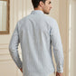 Men’s Sky Blue Striped Short Kurta ( 65SK 5471Sky ) [FF] [K-14]