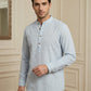 Men’s Sky Blue Striped Short Kurta ( 65SK 5471Sky ) [FF] [K-14]