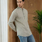 Men’s Yellow Striped Short Kurta ( 65SK 5471Yellow ) [FF] [K-14]