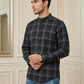 Men Classic Check Design Short Kurta ( 65SK 5486Grey ) [FF] [K-14]